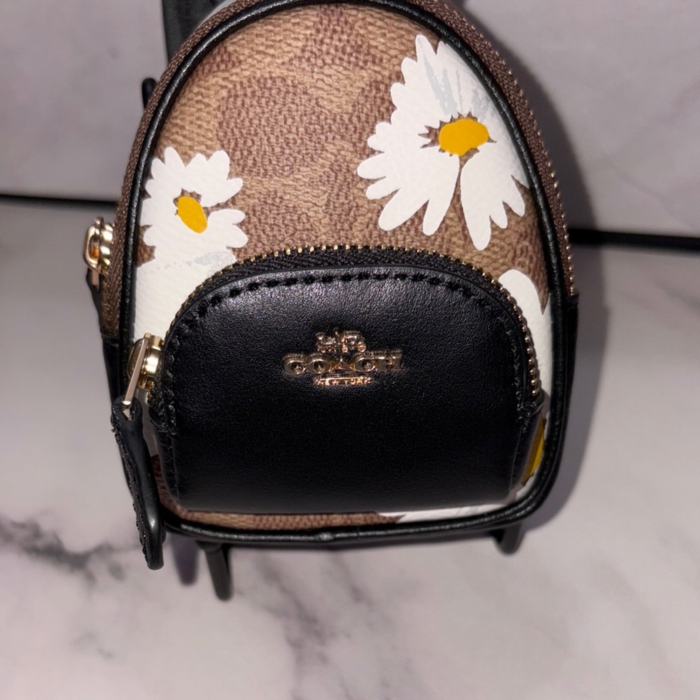 Coach Mini Backpack Keychain - Picture 2 of 8